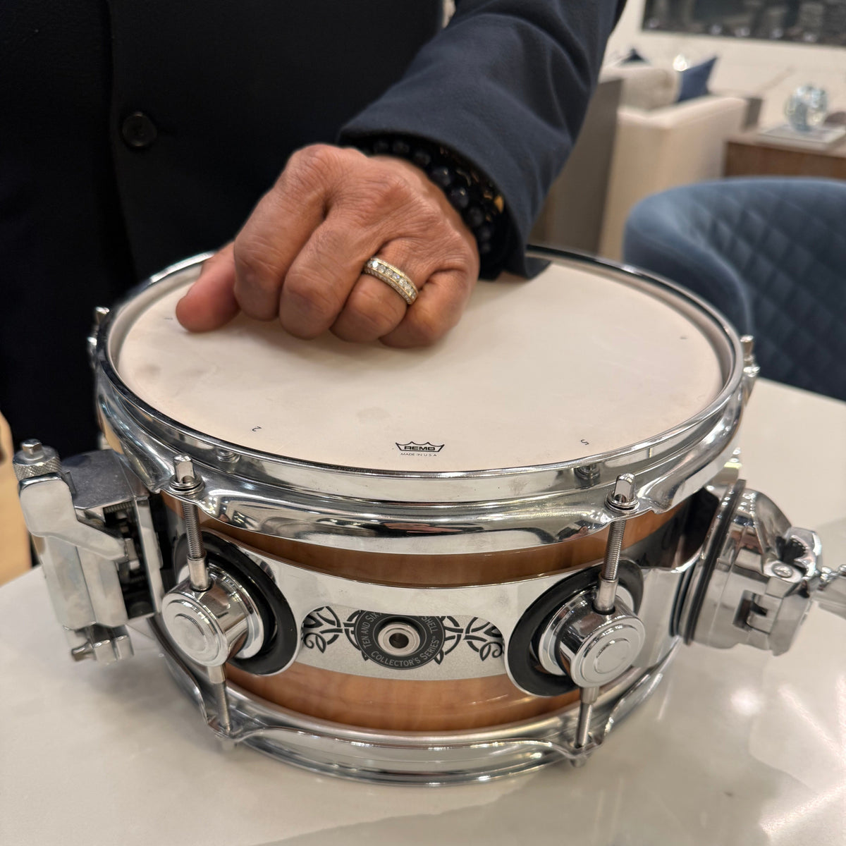 Jonathan Moffett Signed “This Is It” Collectible DW Snare