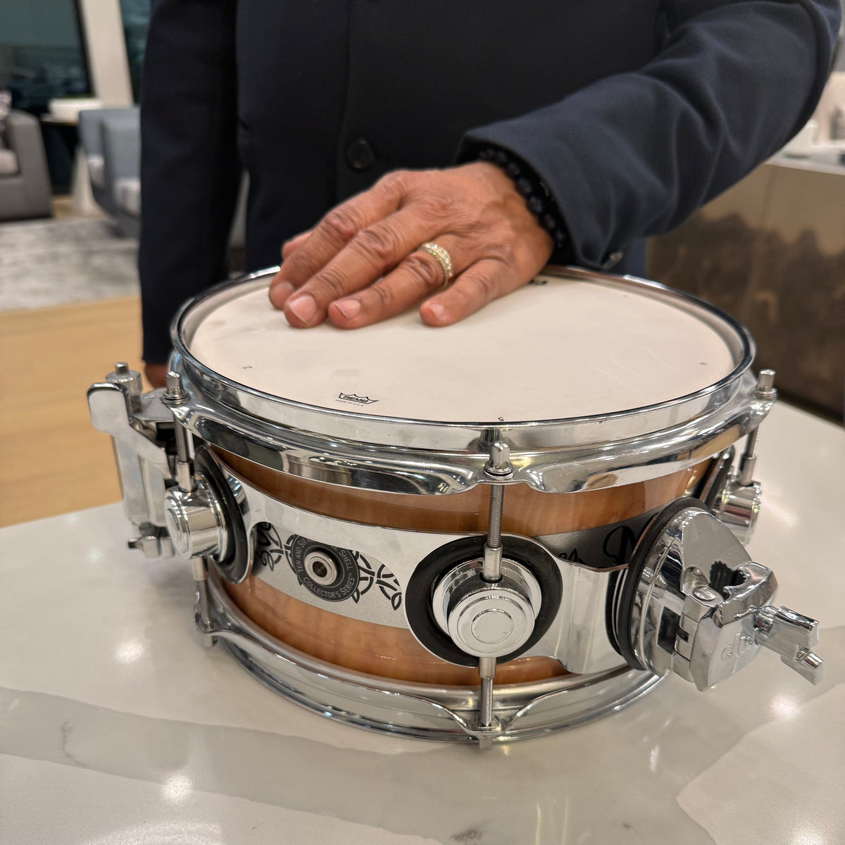 Jonathan Moffett Signed “This Is It” Collectible DW Snare