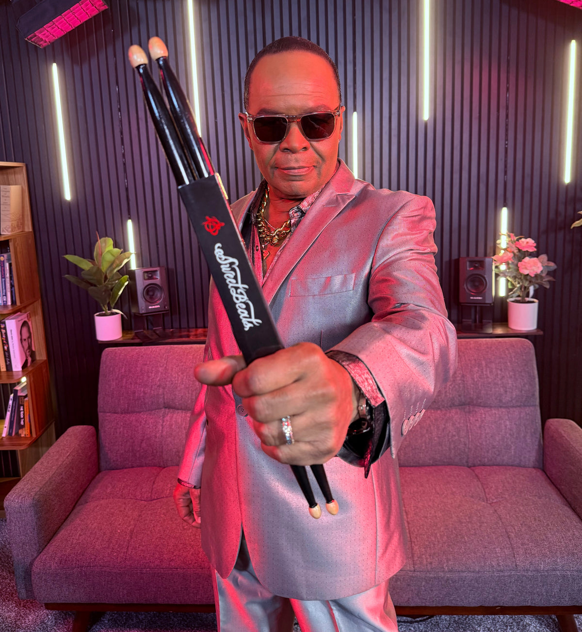 SweetBeats Drum Sticks - Black Glaze | Wood Tips