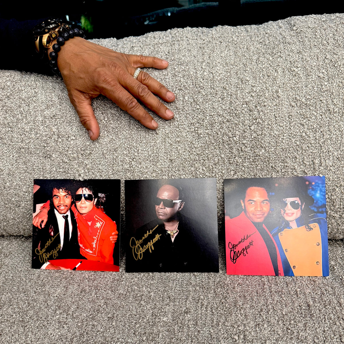 Hand Signed 6x6 Photo Card (signed in sharpie by Jonathan Moffett) Collectible