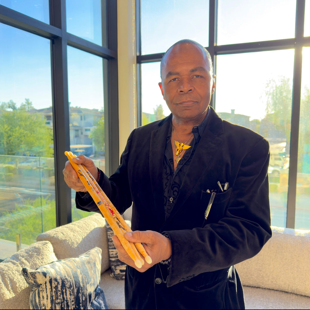 Jonathan Moffett Used &amp; Signed Drumsticks – Michael Jackson Tour &amp; Rehearsal Collection