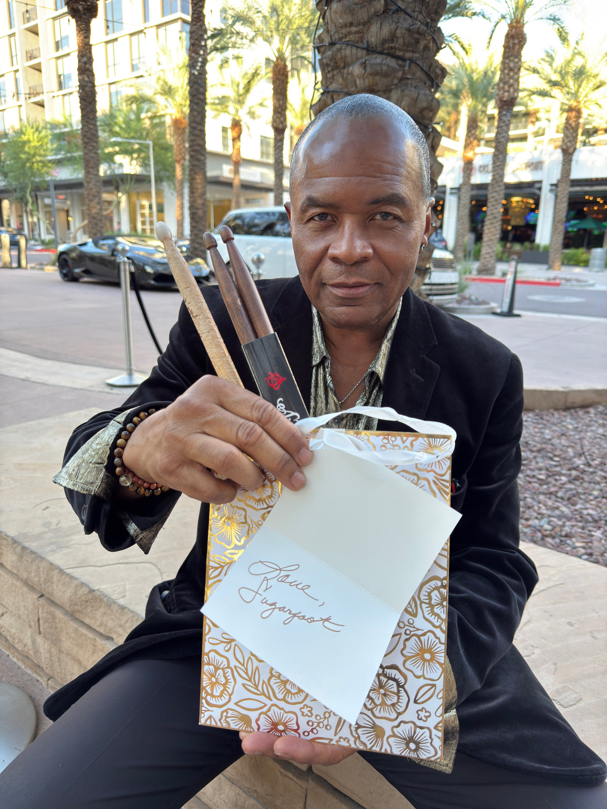 Sugarfoot Gift Set – Signed Concert Stick + Signed SweetBeats Sticks with Personal Letter Collectible
