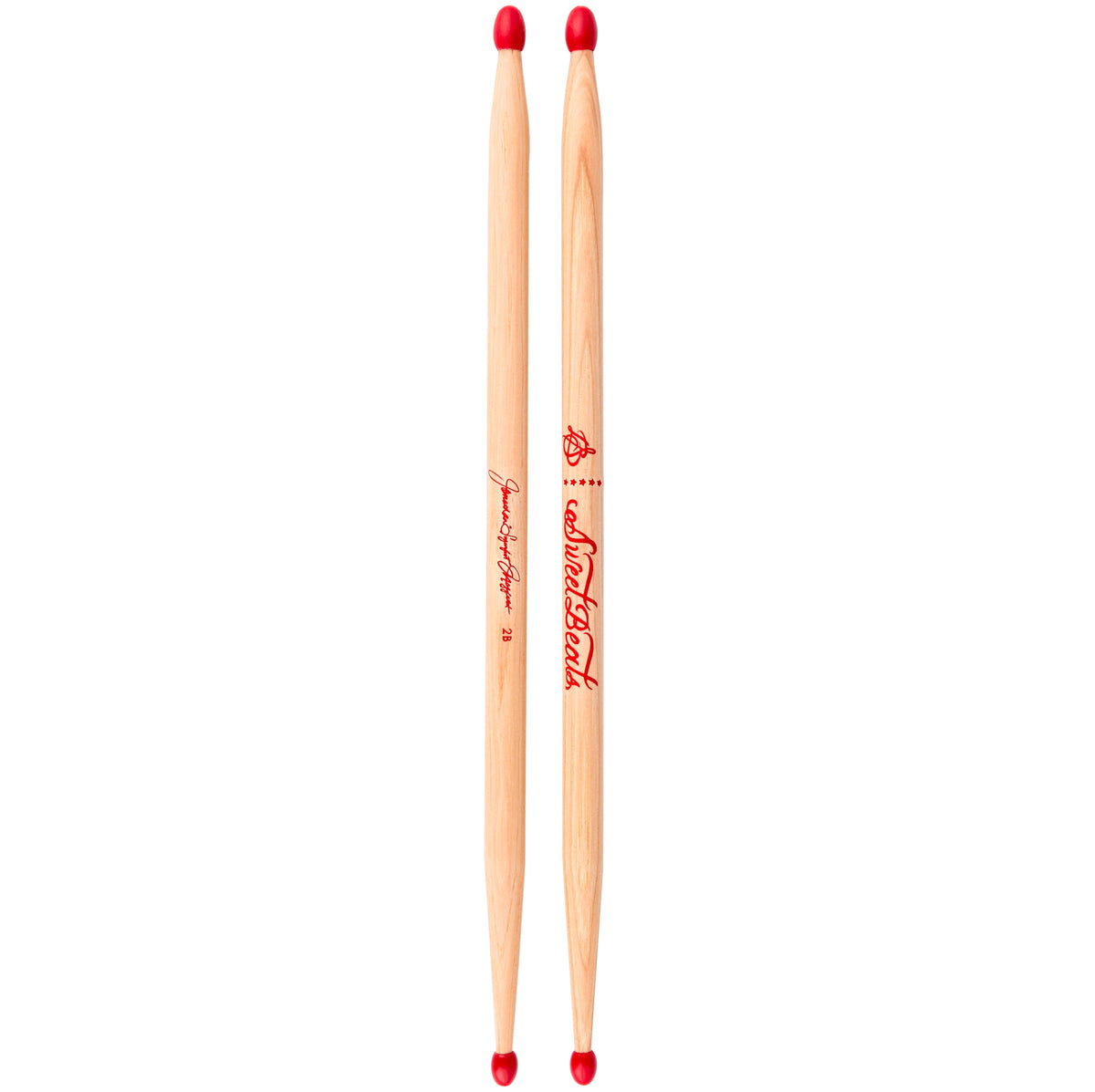 SweetBeats Drum Sticks - Sweet Hickory | Red Nylon Tips