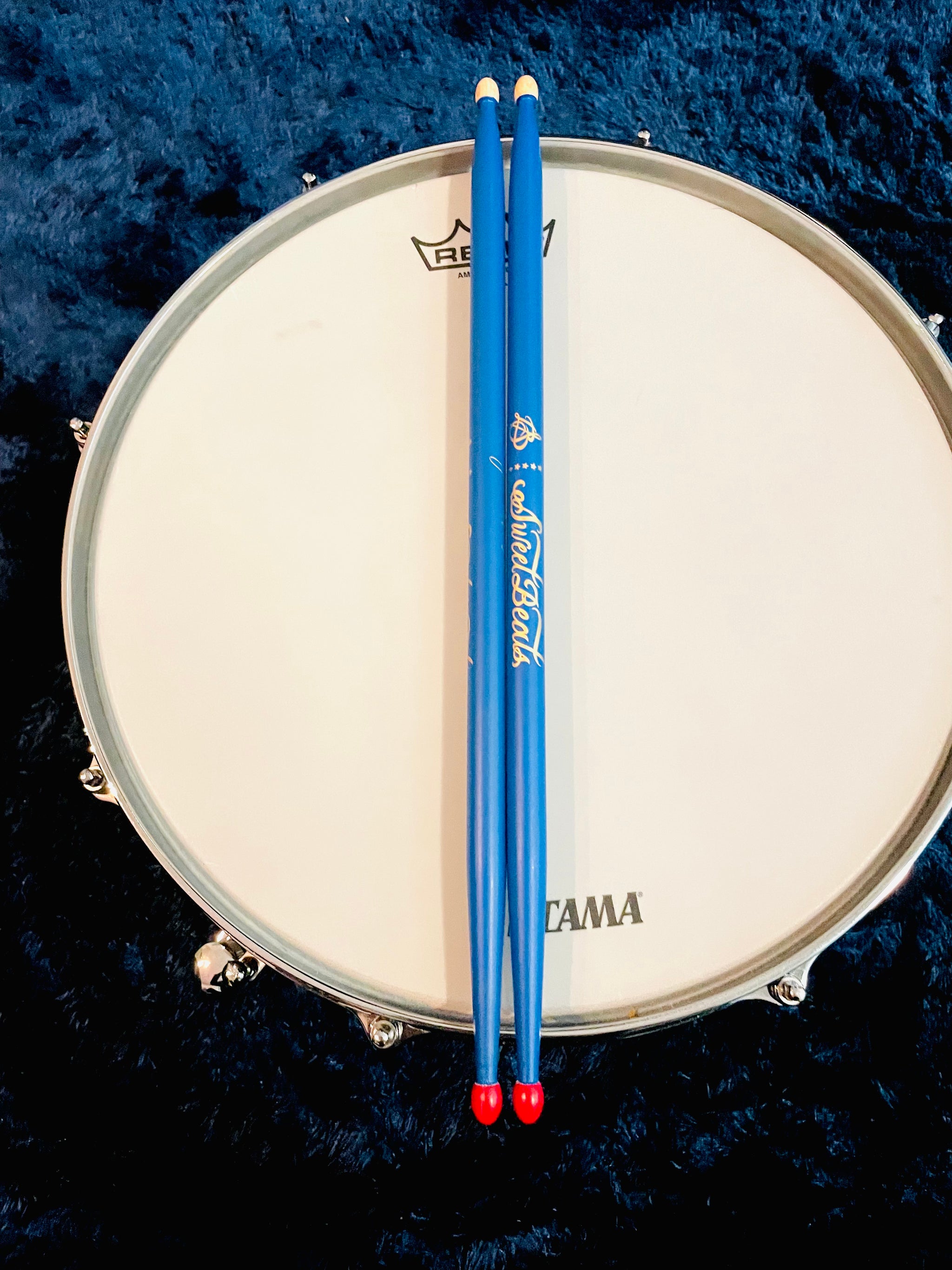 Only Stick Tip In SweetBeats Drum Sticks - Sky Matte | Combo Red Nylon Tip & Wood Tip (P ...